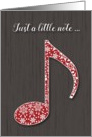 Snowflake Music Note Christmas Card