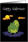Happy Halloween Frankenstein Guinea Pig card