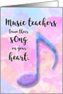 Happy Birthday Music Teacher card