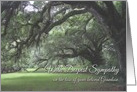 Sympathy, Loss of Grandson, Spanish Moss on Live Oaks card