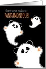 Pandamonious Halloween with Ghost Pandas card