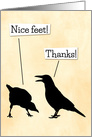 Crow’s Feet Humorous Birthday card