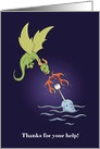 Dragon & Narwhal, Better Together, Thank You card