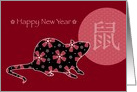 Happy Chinese New Year of the Rat card