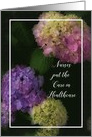 Nurses Day, Painted Hydrangea Flowers card