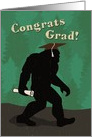 Funny Bigfoot Graduation card