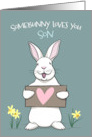 Somebunny Loves you Son Easter Bunny Rabbit card