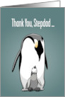 Father’s Day Stepdad Arctic Wildlife Emperor Penguins card