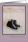 Anniversary, Love, Tie the Knot, High Top Sneakers card