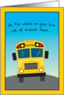 Wheels on the Bus, School Bus Driver Thank You card