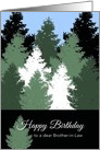 Brother-in-Law Birthday, Graphic Forest card