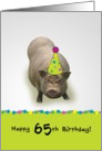 Happy 65th Birthday, Hope It’s Suey’t! Party Pig card
