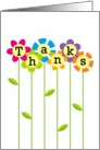 Thanks a Bunch, Bright, Colorful Flowers card