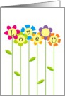 Love You Bunches, Bright, Colorful Flowers card