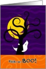 Halloween Peek A Boo with Spooky Ghost and Tree Card