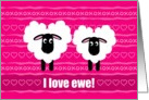 Valentine’s Day I Love You, Ewe, Card