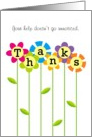 Thanks a Bunch Volunteer, Colorful Flowers Card