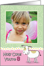 Holy Cow You’re 8 Birthday Customizable Photo Card