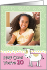 Holy Cow You’re 10 Birthday Customizable Photo Card