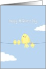Mother’s Day from All of Us, Yellow Birds on Wire card