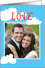 Love is in the Air Engagement Announcement Photo Card