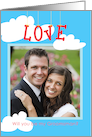 Groomsman Wedding Request Love in the Air, Photo Card