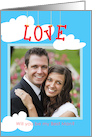 Best Man Wedding Request Love in the Air, Photo Card