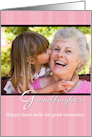 Granddaughter Mother’s Day, Happy Times, Memories Photo Card