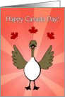 Canada Day, Happy Canadian Goose Red Card