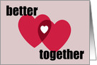 Gotcha Day Adoption, Better Together, Red Hearts Card