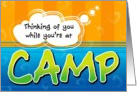 Cool Thinking of You While You’re at Camp Card