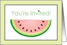 Labor Day Picnic Invitation, Watermelon Seeds Card