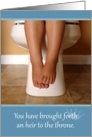 Heir to the Throne Funny Father’s Day Toilet Card