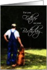 Father Birthday, Country Man with Dog Card