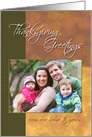 Thanksgiving Greetings Customizable Photo Card