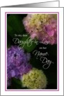 Name Day for Daughter-In-Law, Painted Hydrangea Card