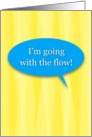 Thank You Urologist, Going with the Flow Humor card