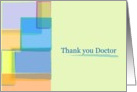 Thank You Doctor, Urologist, Modern Abstract Design card