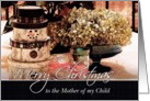 Merry Christmas to the Mother of my Child, Rustic Photo card