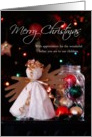 Merry Christmas to Father of our Children, Angel Ornaments card