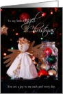To My Little Angel at Christmas, You are a Joy to Me card