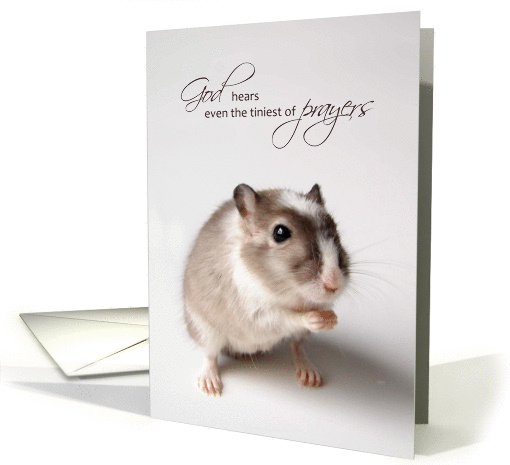 The Tiniest of Prayers, Adorable Mouse card (1008143)