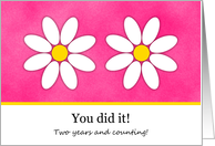 2 Year Breast Cancer Survivor Congratulations Card