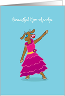 Beautiful Muchacha Funny Blank Note Card