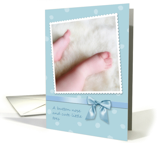 Baby Boy Congrats, Cute Little Toes card (1025303)