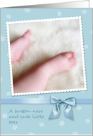 Baby Boy Congrats, Cute Little Toes Card