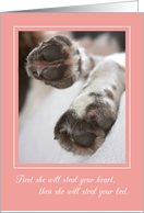 Congratulations New Girl Puppy / Dog card