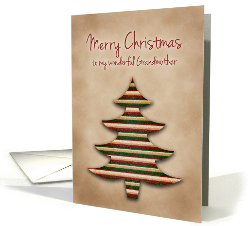 Merry Christmas to my Grandmother, Scrapbook Style Tree card (1318234)