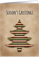 Season’s Greetings, Scrapbook Style Tree card