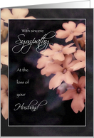 Sympathy Loss of Husband, Peach Garden Phlox card